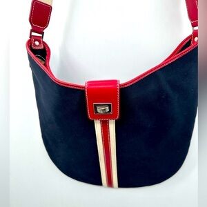 Y2K RAFE NEW YORK blue-red crossbody woman’s canvas shoulder bag nautical